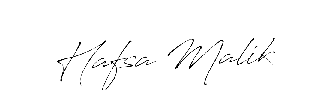 How to make Hafsa Malik name signature. Use Antro_Vectra style for creating short signs online. This is the latest handwritten sign. Hafsa Malik signature style 6 images and pictures png